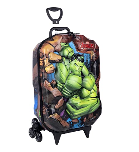 Mochila De Carrinho Hulk Infantil Em 3d Rígida Meninos