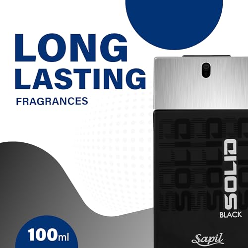 Sapil Solid Black For Men - Eau De Toilette 100 Ml - 4