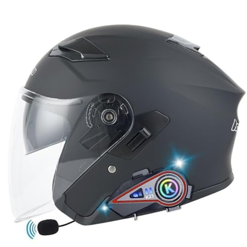 Casque de moto jet Bluetooth double visière pour trajets urbains - 2