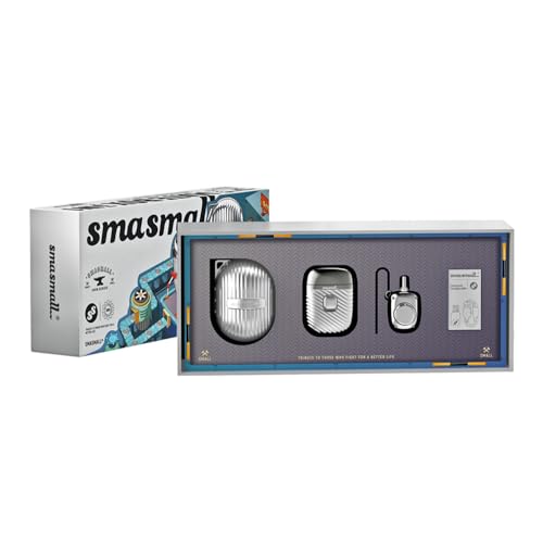 SMASMALL Perfect Gentleman Series Wet and Dry Dual-Purpose Portable Electric Shaver, Equipped with Precision Trimmer, Protective case, Starlight Silver Appearance, Model Mate Box 3IN1.
