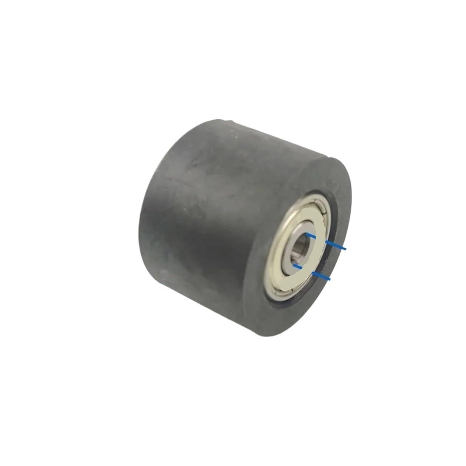 Roue coulissante en nylon 30mm galet de guidage noir pour rail et tiroir de meuble