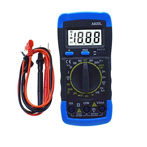 Electric Handheld LCD Digital Multimeter Ammeter Voltmeter Ohmmeter AC/DC Volt Amp Ohm Meter Tester Diagnostic Tool A830L