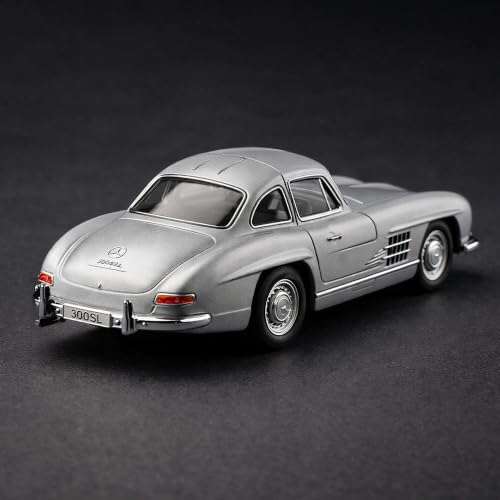 Image of Wizplex Bburago Official Licensed Mercedes-Benz 300 SL 1954 1:64 Scale Die Cast Metal Toy Car with Opening Front Doors - Collectible Miniature Model for Display and Gifting, Ages 3 and Up