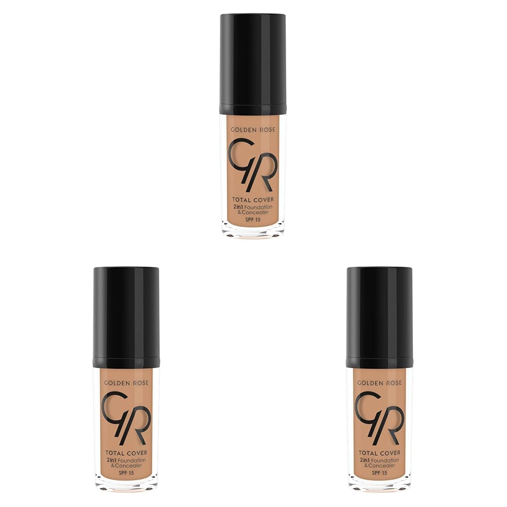 Golden Rose Total Cover 2In1 Foundation&Concealer No:20 - Fondöten (3 paketi)
