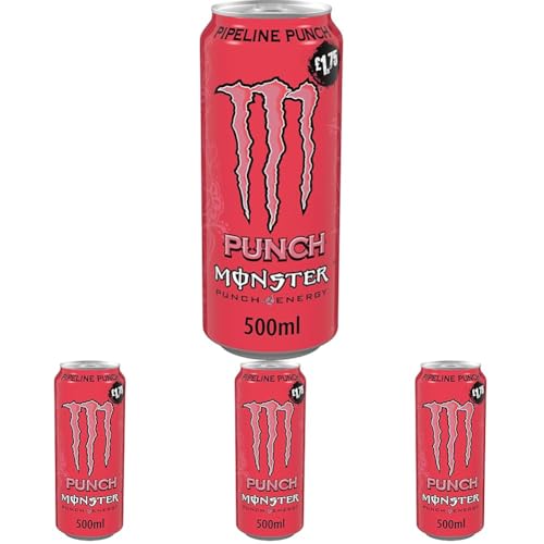 Monster Pipeline Punch Energy Drink 4 x 500 ml (Pack of 4)