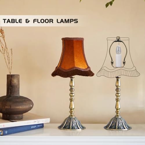Soporte para lámpara de suelo o mesa de 4 pulgadas en bronce ajustable 7