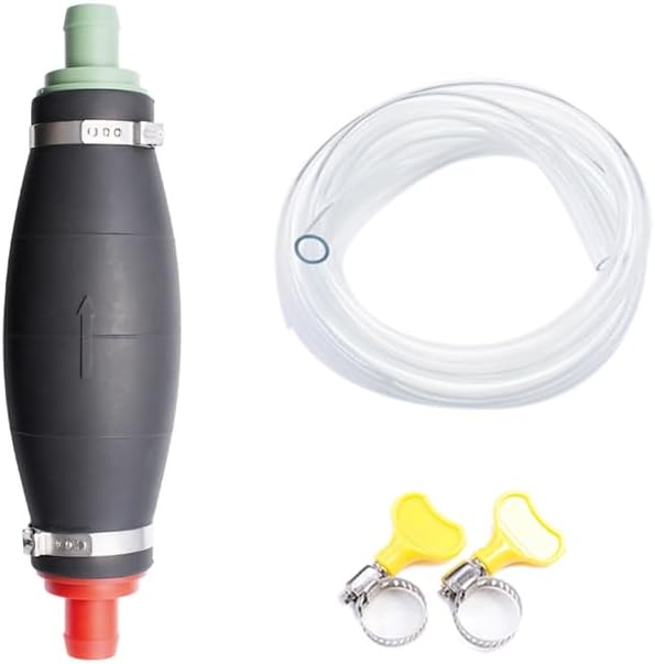 Hand Fuel Pump Manual Car Fuel Transfer Pump Syphon Fuel Gas Pump For Gas Oil Liquid With 2M Hose - (Color: Black Without)