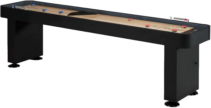 Game Room Guys 9 Destroyer Shuffleboard Table - Graphite - Matte Black