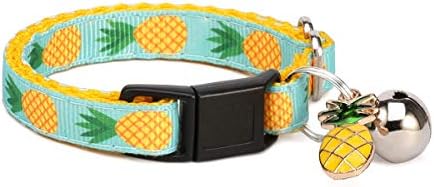 WAAAG Pet Supplies, (Tropical Pineapple) Cat Collar, Dog Collar, Cat Leash, Dog Leash, Small Dog Collar, Medium Dog Collar, Large Dog Collar (Pet Collar, XXS)