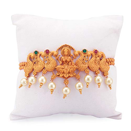 Pearl Plated Goddess Laxmi Bajuband