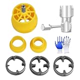 4. Fácil de usar: diseñado pensando en la ergonomía, esta herramienta de enhebrado de tubos ofrece comodidad y manejo natural. principiantes que los profesionales pueden dominar rápidamente su uso, disfrutando de una experiencia de problemas.