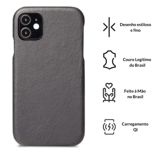 UNICASE Case Capa para iPhone 11 - Couro Legítimo - Feito à Mão no Brasil
