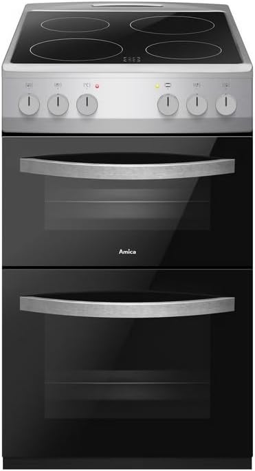 Amica 50cm Electric Cooker – Silver Amica 50cm Electric Cooker – Silver