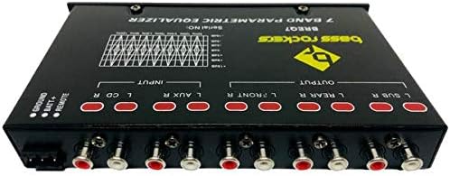 Miniatura 3 de Bass Rockers BREQ7 7 bandas ecualizador paramétrico para audio de coche estéreo amplificador sub alto nivel altavoz entrada alta potencia delantera