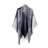 Neal LINK Women's Cozy Tartan Plaid Scarf Tassel Shawl Warm Checked Pashmina Fall Blanket Wrap Scarves