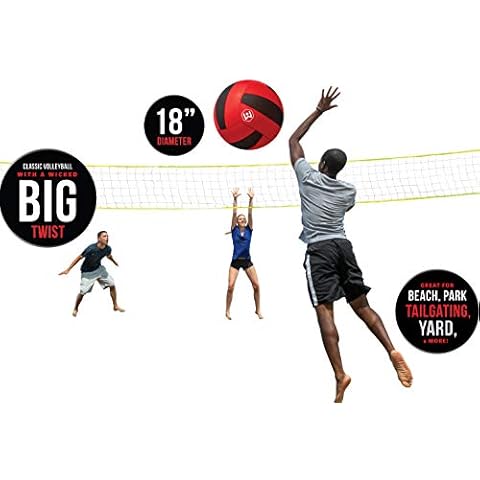 Wicked Big Sports Volleyball-Supersized Volleyball Outdoor Sport Tailgate Backyard Beach Game Fun for All, Model:95701 Cover