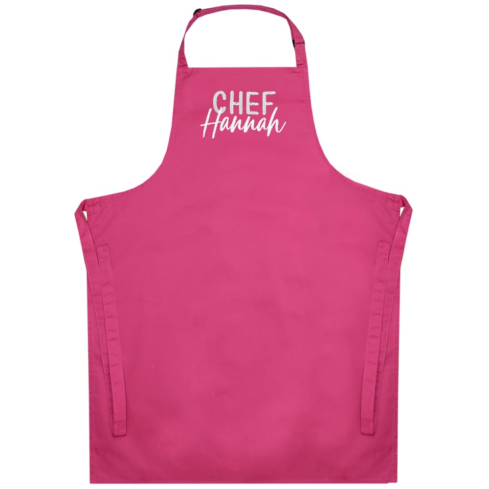 TeddyT's Personalised Adult Chef Apron (Pink)