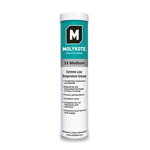 Dow Corning Molykote 33 Medium Extreme Low Temperature Bearing Grease 400g 14oz Cartridge