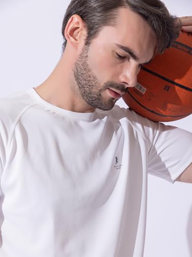 Image of Men's DRI FIT Sports Tshirt /SWEATPROOF /Anti Microbial /Extra Stretch /for Pickleball, Gym, Training, Badminton, Cricket, Tennis, Yoga, Golf (All Sports) All Colours & Sizes, Full & Half Sleeves