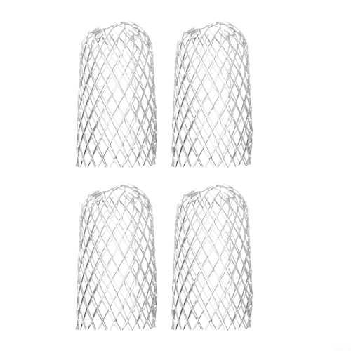 FACULX Metallgitter-Schlammschutz, Dachrinnen-Netzschutz, Abflussrohrabdeckung, wetterbeständig, flexible Passform, für Fallrohr, Schmutz, Schlamm, Moos und Blätter
