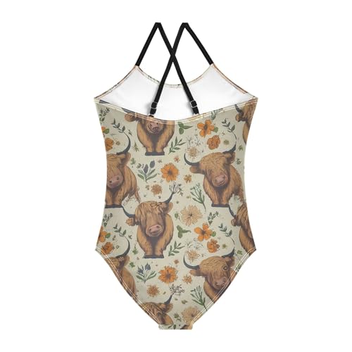 Baby Girls' Swimwear Quick Dry Toddler Girl One Piece Swimsuit Bathing Suits Size 3T-10Y2