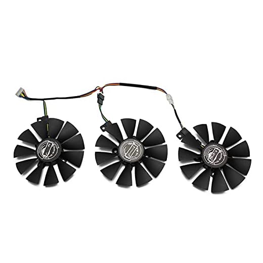 87mm pld09210s12m PLD09210S12HH Kylfläkt Byt ut för Strix GTX 1060 OC 1070 1080 GTX 1080TI RX 480 Grafikkortfläkt (Blade Color : 3pc)