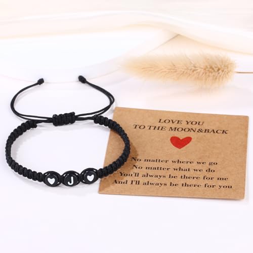 Pulsera Inicial Ajustable Trenzada para Parejas miniatura 2