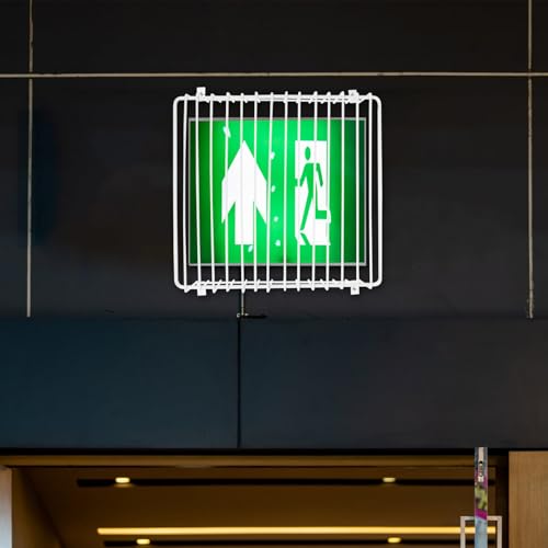 Éclairage de secours avec boîtier de protection résistant aux chocs