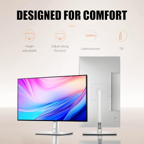 Image of Dell UltraSharp U2424HE Monitor - 24 Inch, Full HD (1080p) 1920 x 1080 at 120 Hz, 16:9 IPS, Computer Monitor Screen with DisplayPort, Type-C, and USB-C Cables -1 Pack (New)