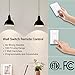 DEWENWILS Wireless Remote Wall Switch and Outlet, Plug in Remote Control Outlet Light Switch, No Wiring, Expandable, 100ft RF Range, ETL Listed (2 Switches and 1 Receiver)