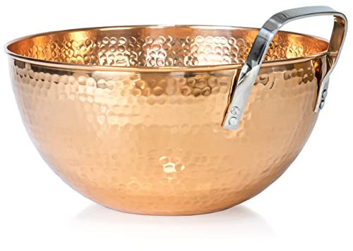 Tazón Red Co de cobre puro 5 cuartos 11" redondo con mango miniatura 2
