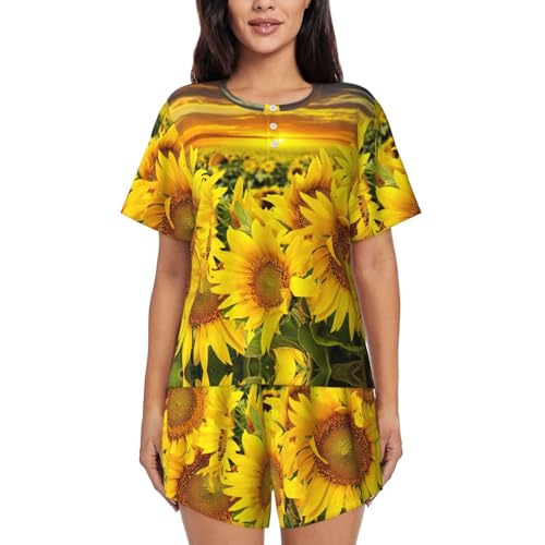 Tournesols EdWal imprimé tableau nature paysage jaune pour déco intérieure