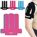 15 Stk Kinesiotapes Vorgeschnitten für Schulter, Wasserfestes Kinesio Tape für Schulter Baumwolle Elastisches Physio Tape Atmungsaktiv Hautfreundlich, Kinesiotape für Sport Dauerhafte Unterstützung