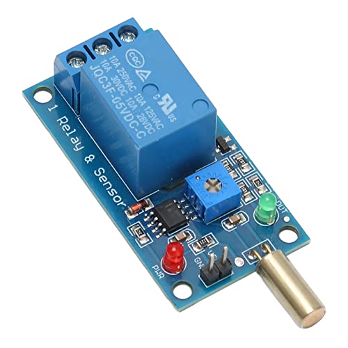 5V SW-520 Tilt Sensor Relay Tilt Sensor Module, Tilt Angle Sensor Module 45 90 Degree Angle Sensor Module Alarm Module