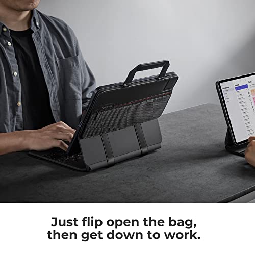 PITAKA Laptop Bag for Magic Keyboard iPad Pro 11 and iPad Air 10.9 with Magnetic Handle&Lightweight Side Pocket - Image 3