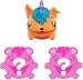 Pooparoos: Squishy Pooping Pets Surprise Multipack with 3 Pooparoos - Figures and 10 Food Accessories