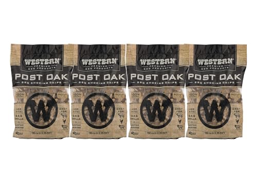 Western Post Oak BBQ Wood Chips –...