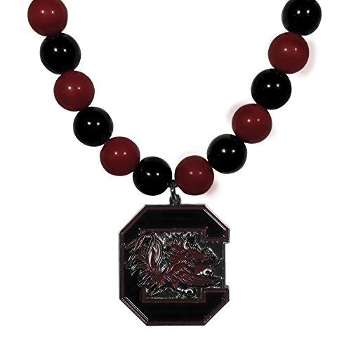 NCAA Siskiyou Sports Womens South Carolina Fighting Gamecocks Fan Bead Necklace 24 inch Team Color