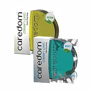 Caredom Clean Pet Dog Soap Combo - Neem & Mint (2 × 75 g) | Transparent Glycerine Pet Bar | Antifungal & Cooling Dog Bath ... Price In India