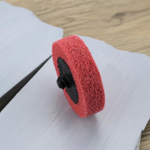 EMSea 10 St¨¹ck 2 Zoll BHA-Schnellwechselscheiben Zur Oberfl?chenvorbereitung (fein) H?rte 9p Aluminiumoxid-Nylon Zum Schleifen von Metall Rot
