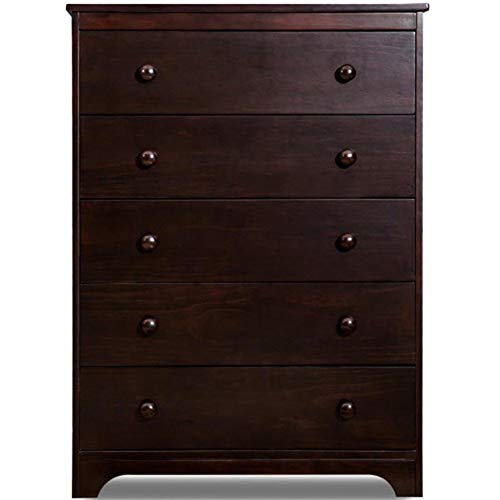Be82aene - Cómoda con 5 cajones (madera de cerezo)
