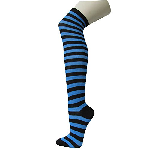 Image of COUVER Over Knee High Socks Women Warm Dress Tube Stocking Cosplay Socks Thigh High Leg Warmer - 6 Pairs