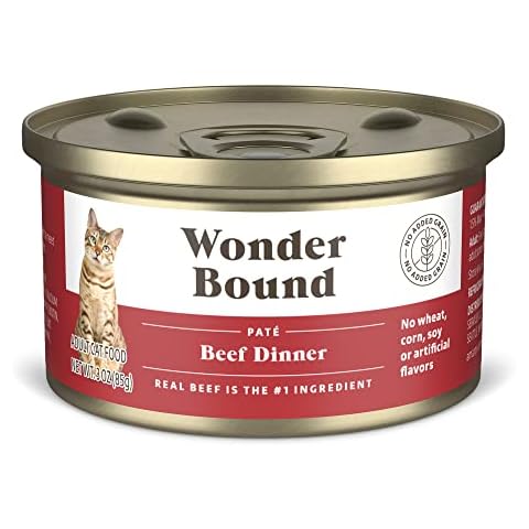 Wonder Bound Wet Cat Food, Beef, 3 oz cans, Pack of 24 Cover