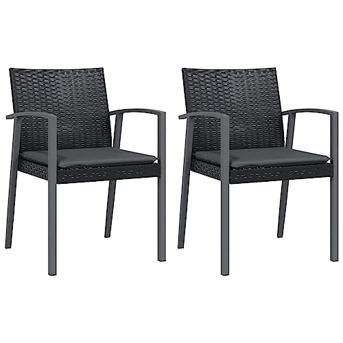 Chaise d'extérieur vidaXL gain de place pour optimiser les petits balcons en rotin - 2
