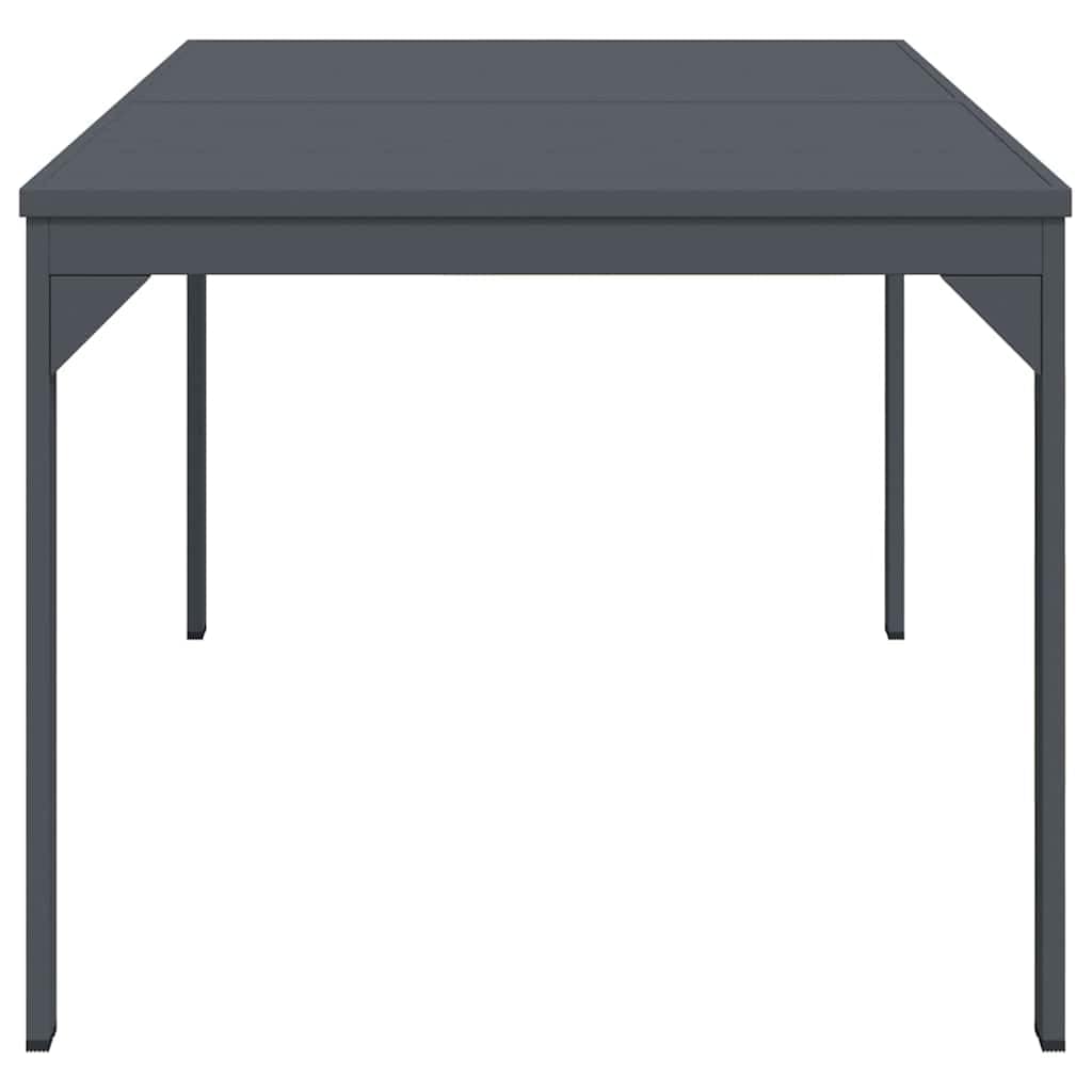 Składany stół ogrodowy, antracyt, 210 x 90 cm, wykonany z wytrzymałej stali, odporny na warunki atmosferyczne, na taras, balkon, do ogrodu, na kemping, piknik, do salonu