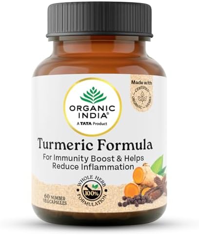 Organic India Turmeric Bottle - 60 Capsules