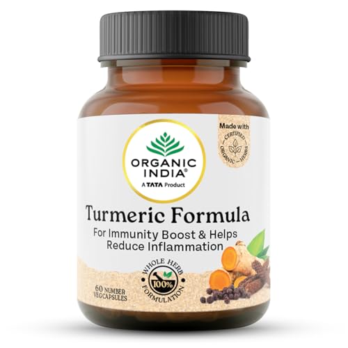 A TATA Product - Organic India Turmeric Formula - 60 Veg Capsules