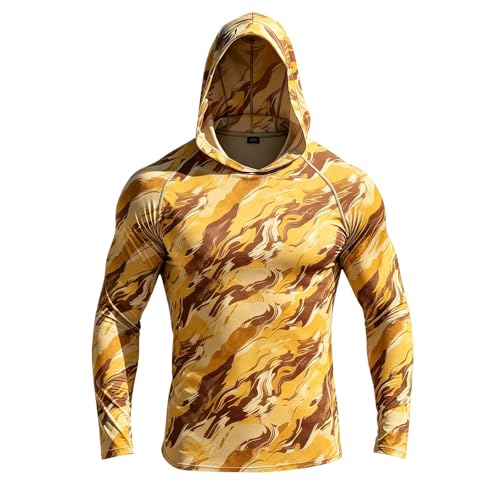 Chemise d'été à capuche UPF 50+ pour homme anti-UV et légère