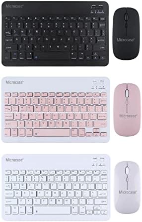 Microcase Tablet ve Telefonlar için Bluetooth Klavye ve Mouse Set - AL3476 (Beyaz) - Görsel 1