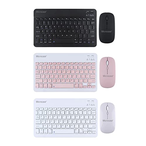Microcase Tablet ve Telefonlar için Bluetooth Klavye ve Mouse Set - AL3476 (Siyah)